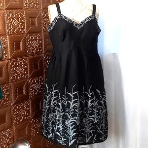 Lane Bryant black farmers wheat dress